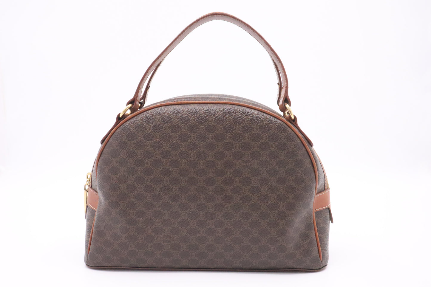 Celine Handbag in Brown Macadam Canvas