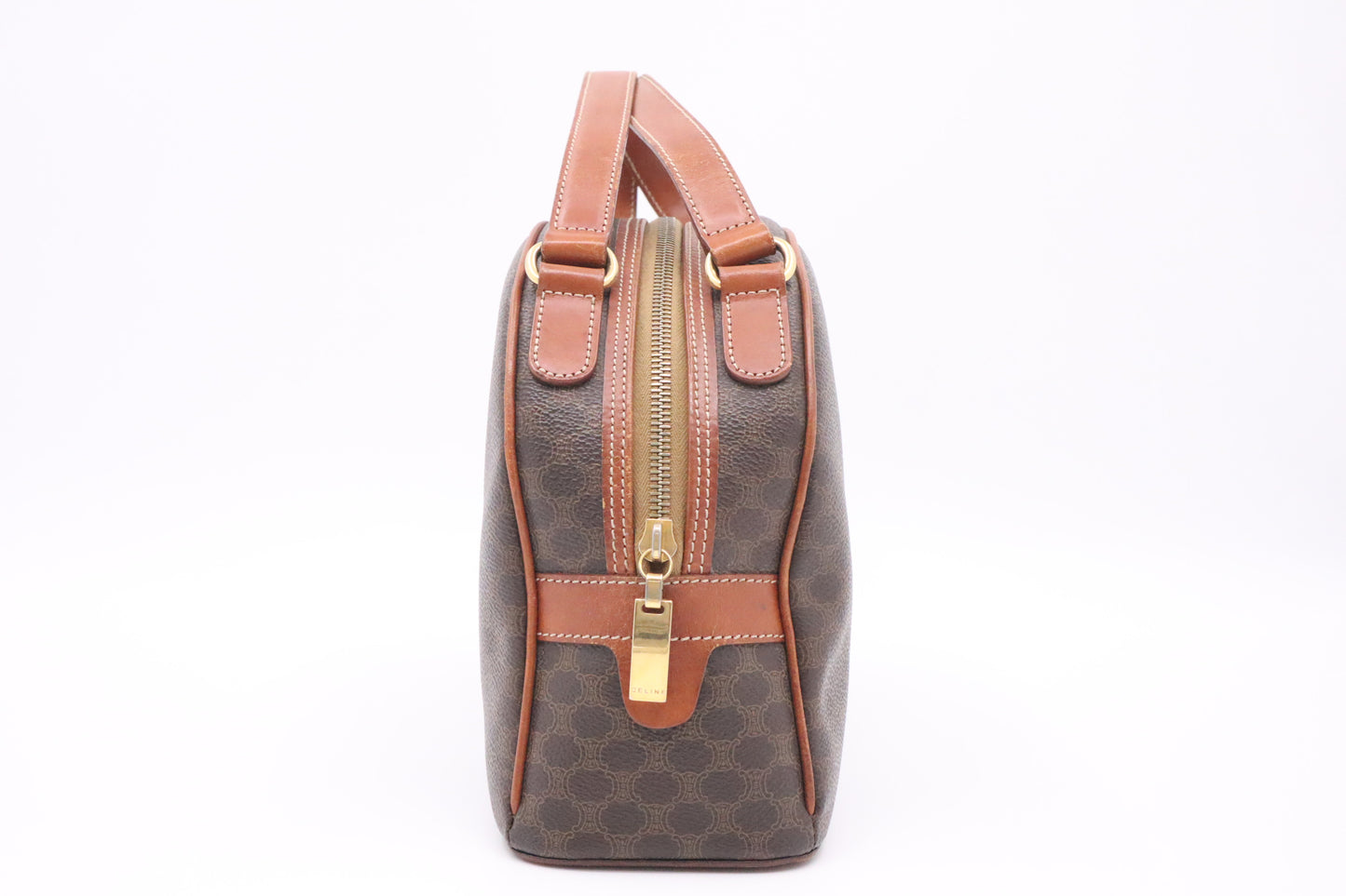 Celine Handbag in Brown Macadam Canvas