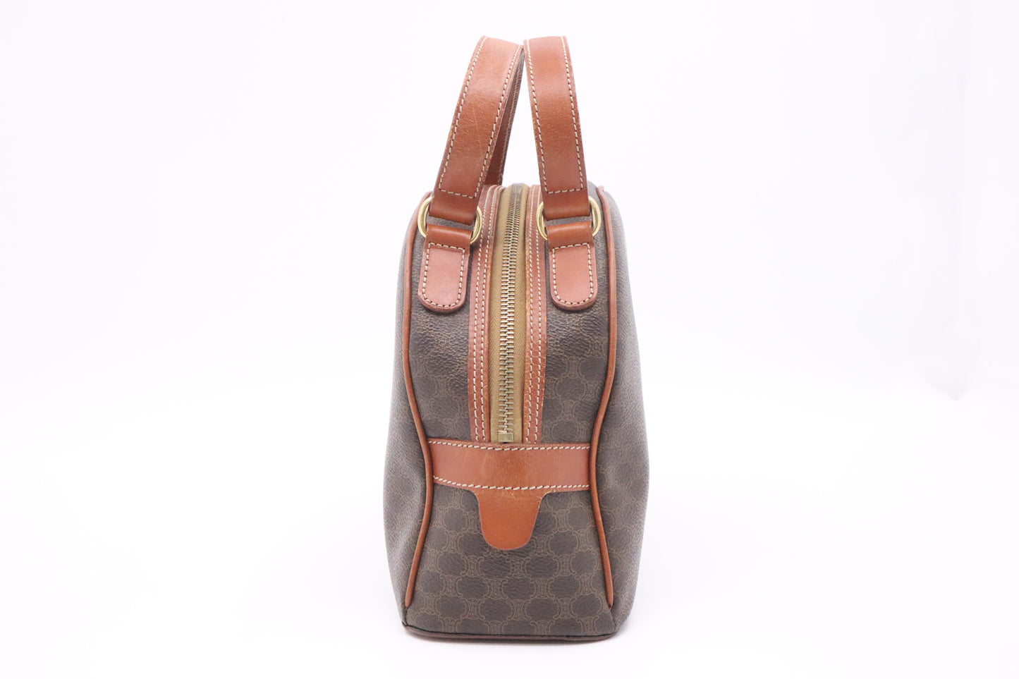 Celine Handbag in Brown Macadam Canvas