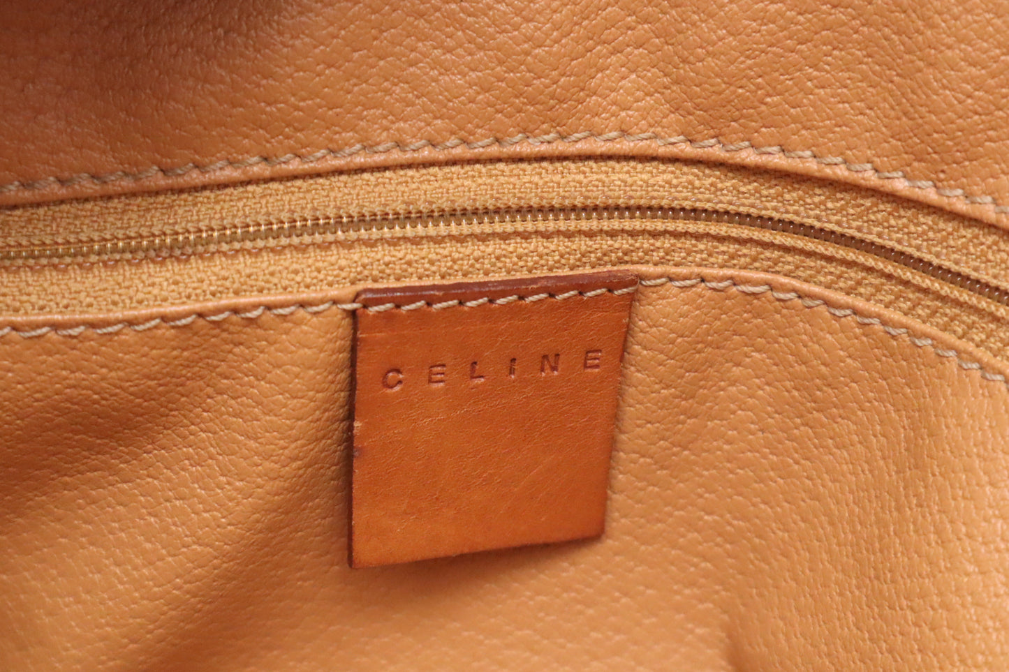 Celine Handbag in Brown Macadam Canvas