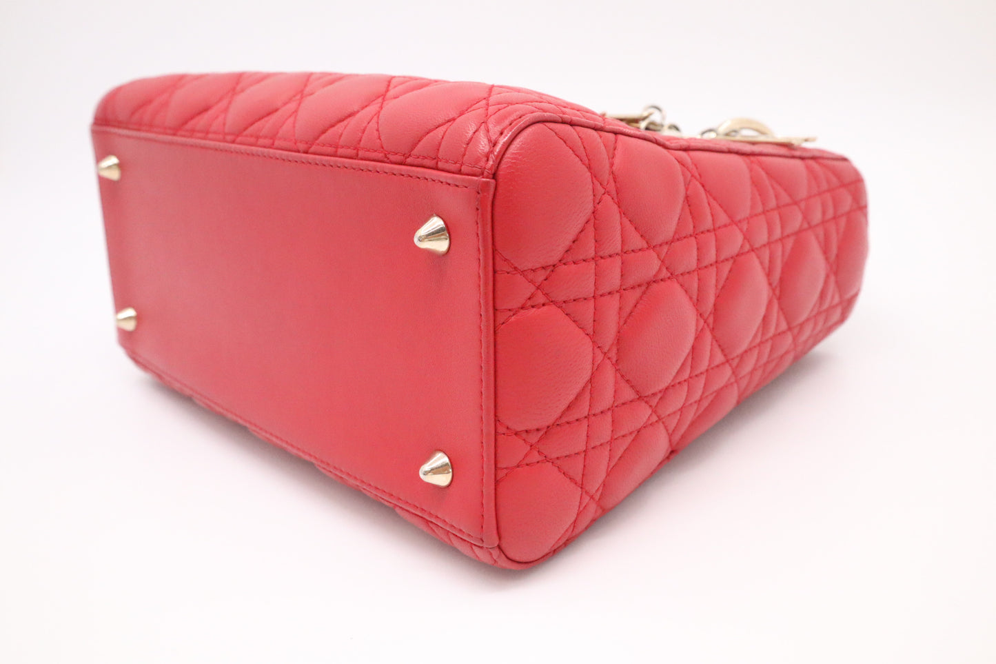 Dior Lady Dior Medium in Red Cannage Leather