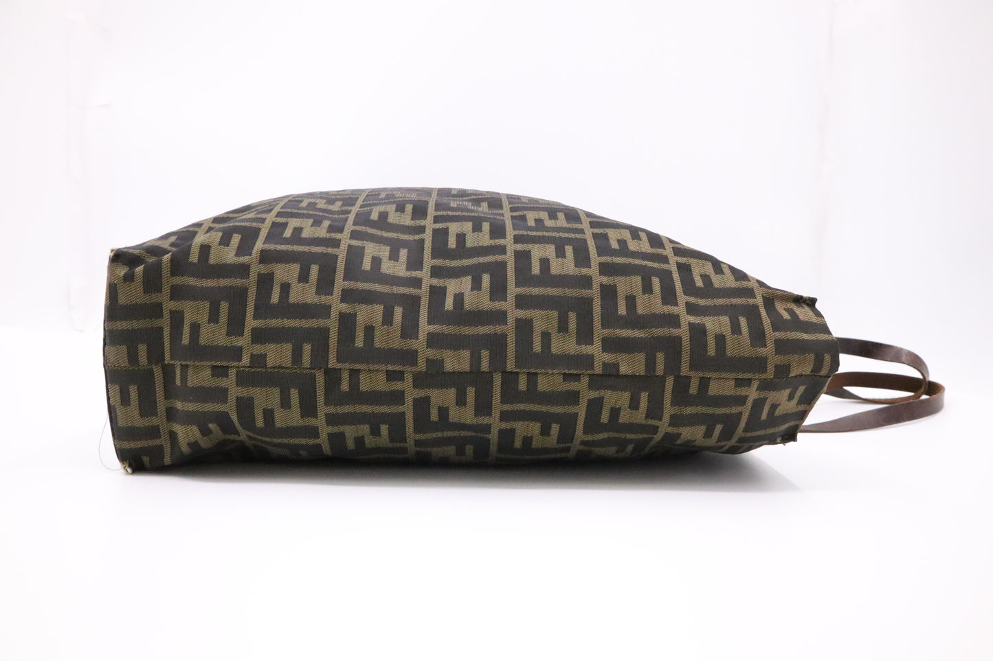 Fendi Tote Bag in Black and Brown Zucca Canvas