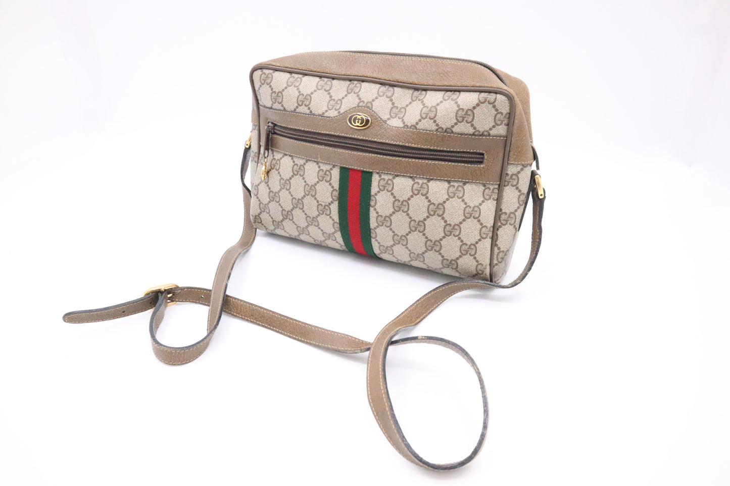 Gucci Ophidia Crossbody in GG Supreme Canvas