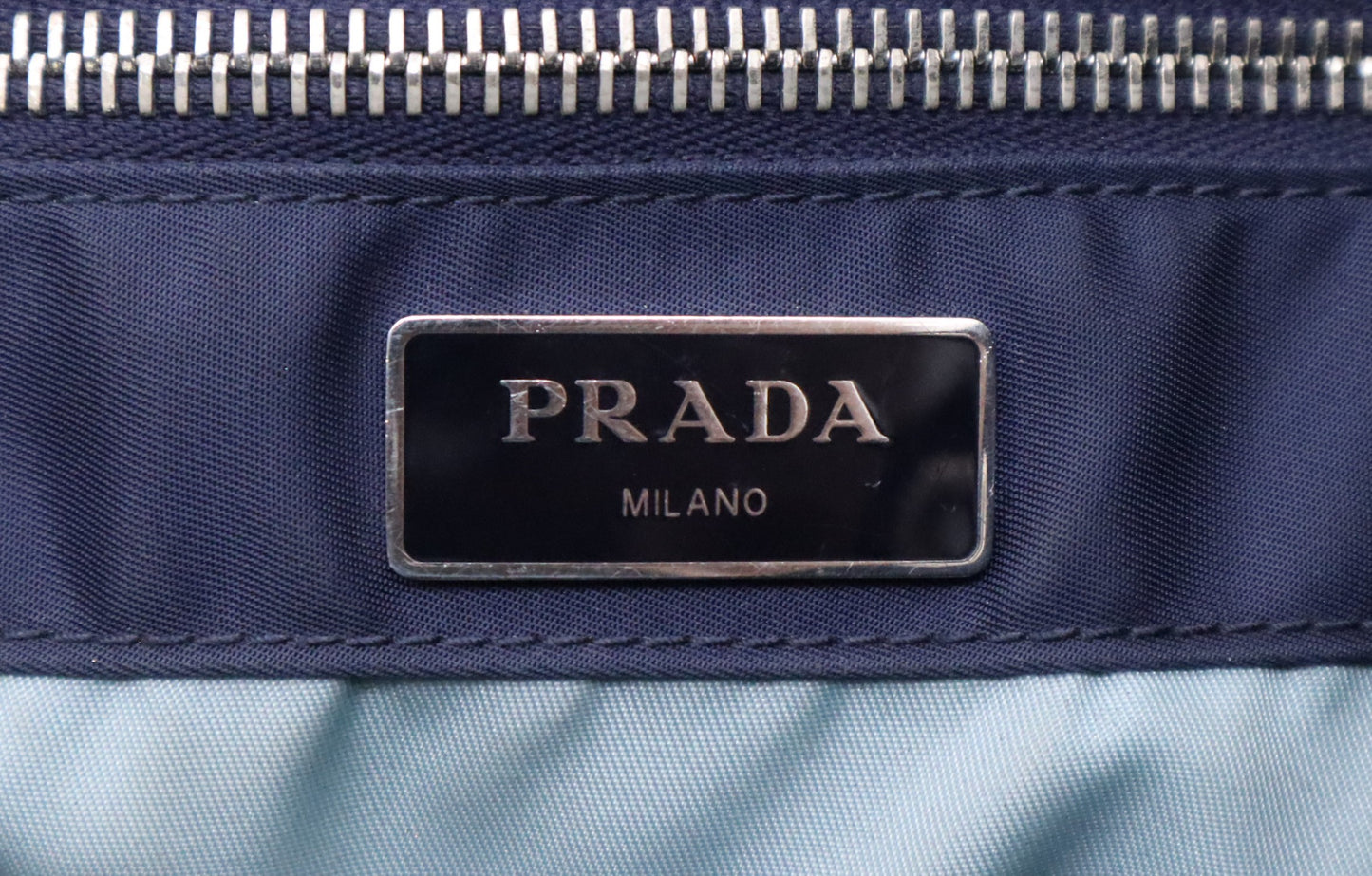 Prada Tote Bag in Navy Blue Nylon