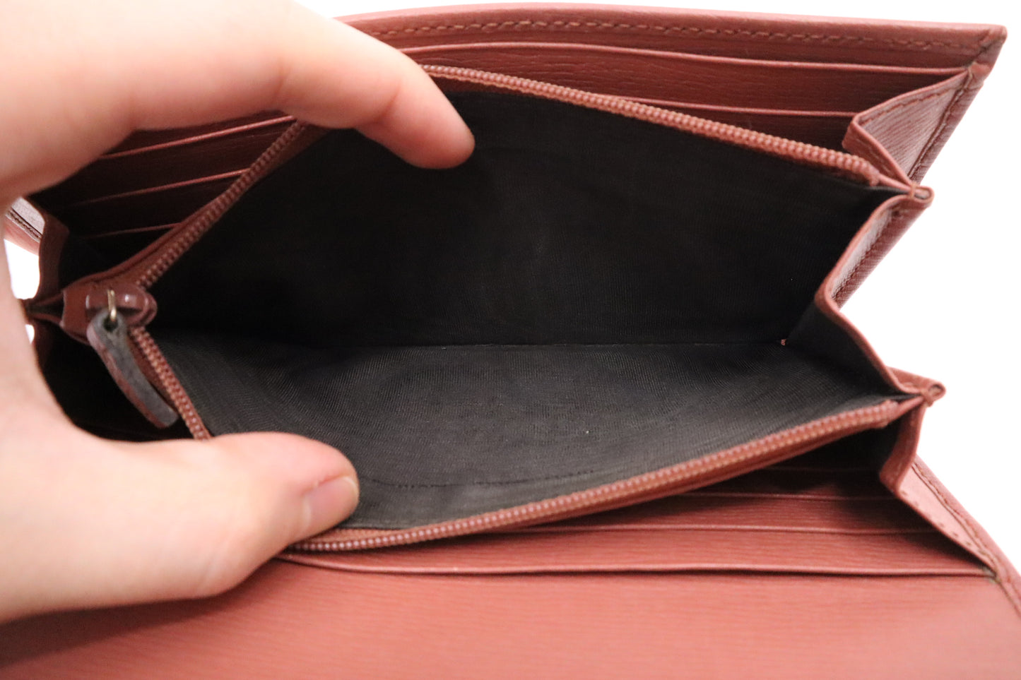 Gucci Long Wallet in Pink Leather