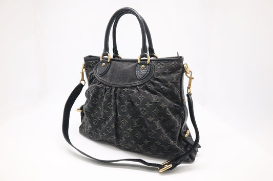 Louis Vuitton Neo Cabby GM in Black Monogram Denim