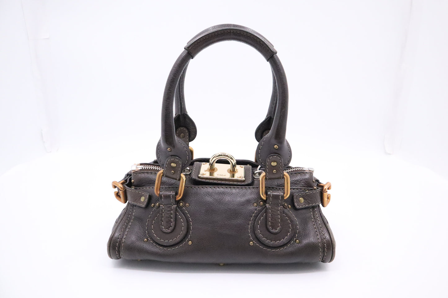 Chloe Paddington in Brown Grey Leather