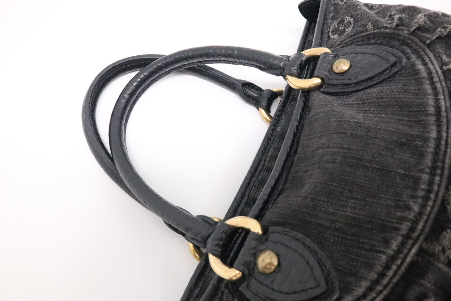 Louis Vuitton Neo Cabby GM in Black Monogram Denim