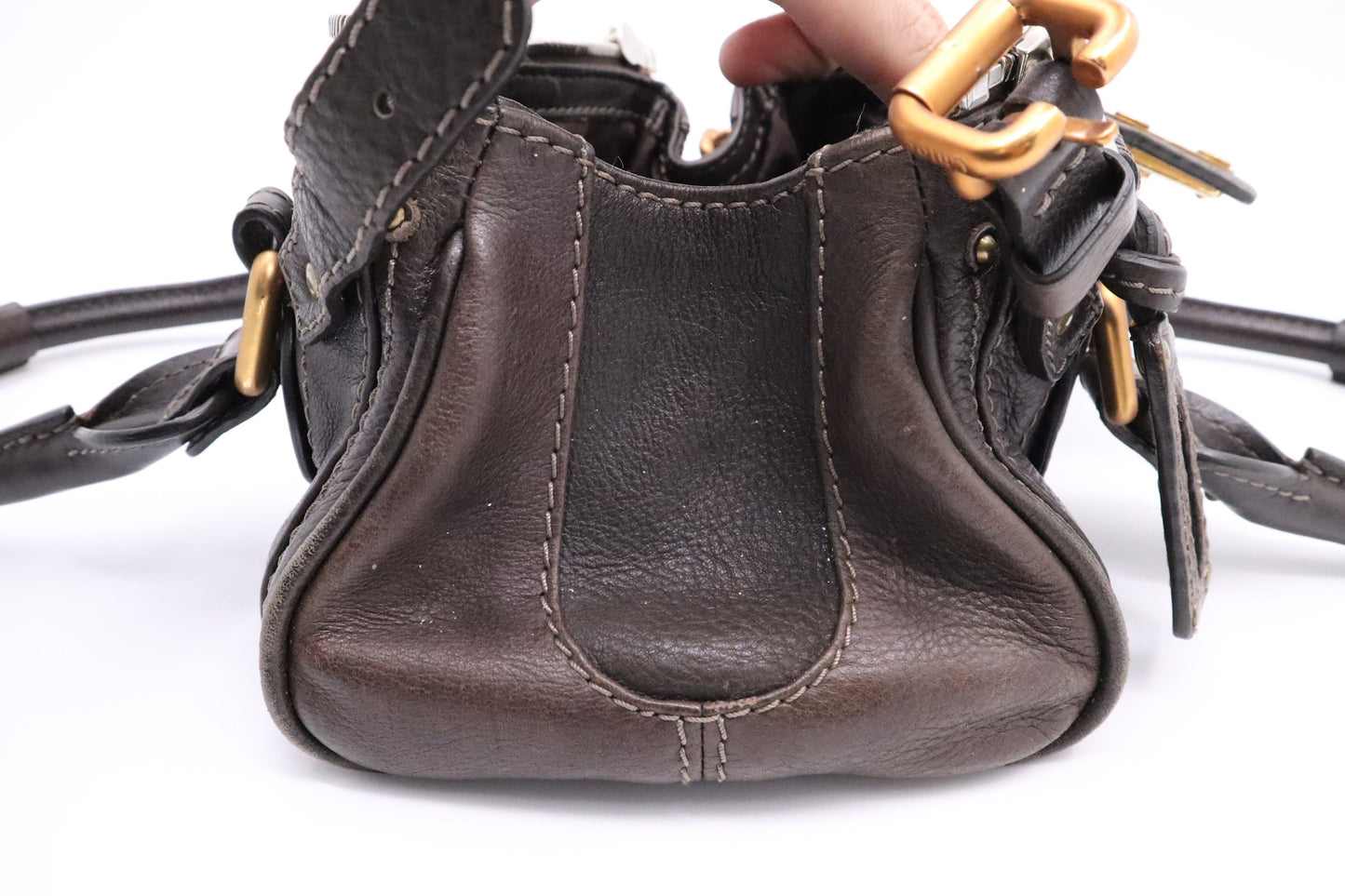 Chloe Paddington in Brown Grey Leather
