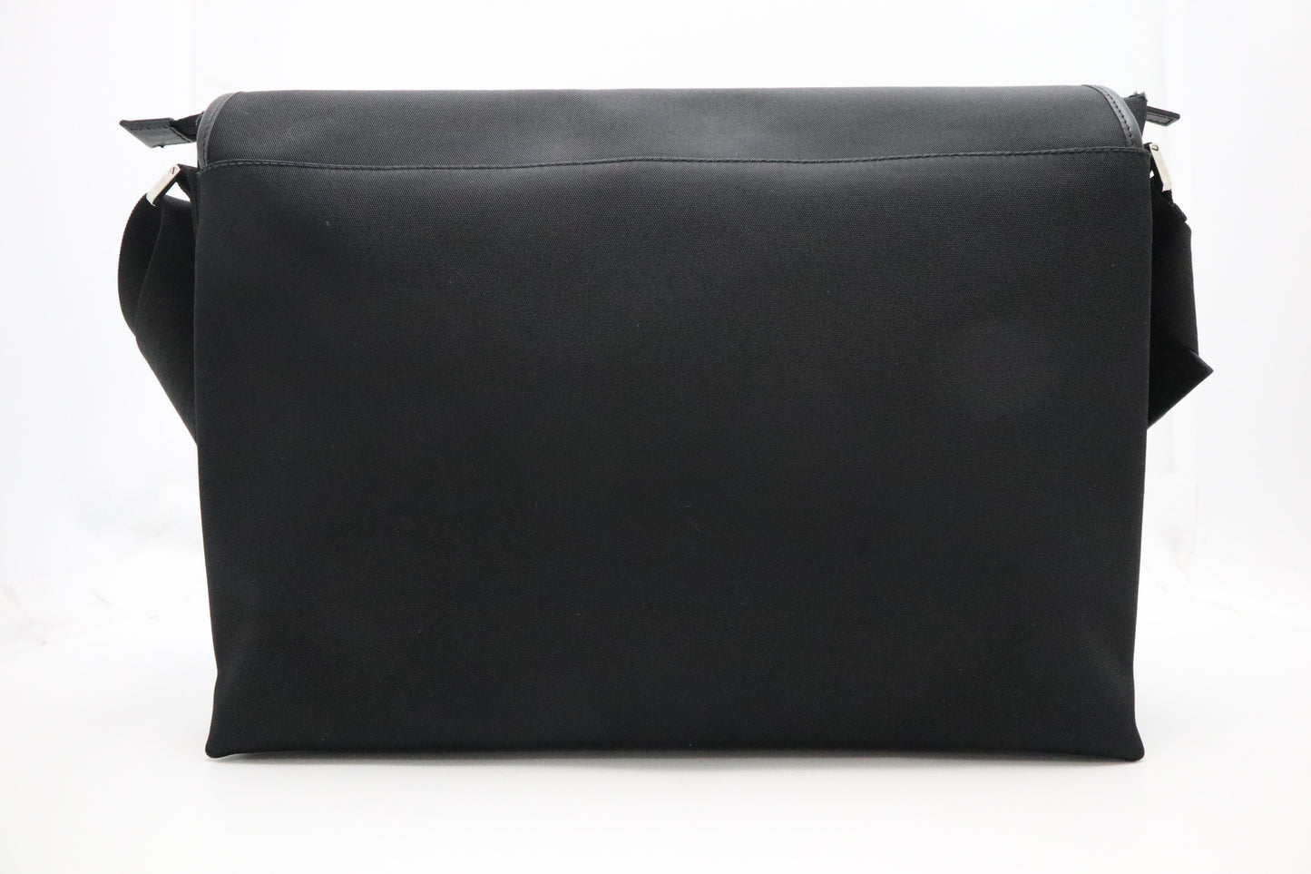 GG Messenger Bag in Black Cotton