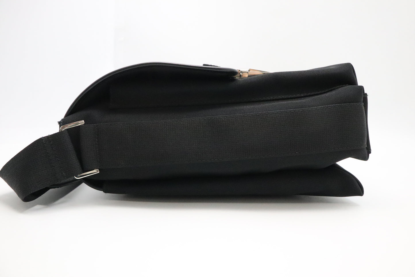 GG Messenger Bag in Black Cotton