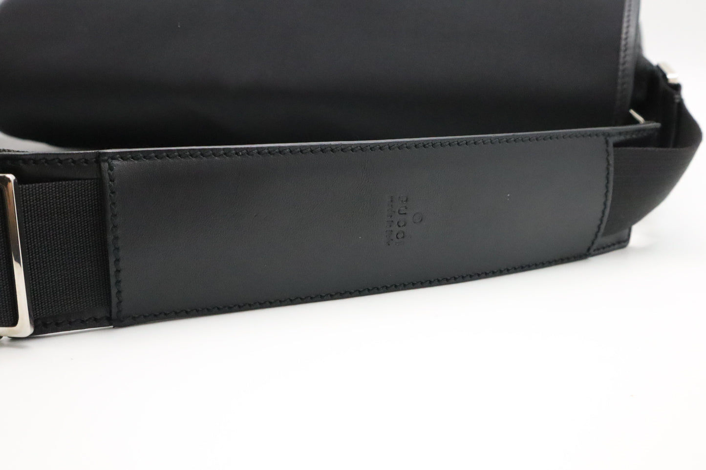 GG Messenger Bag in Black Cotton