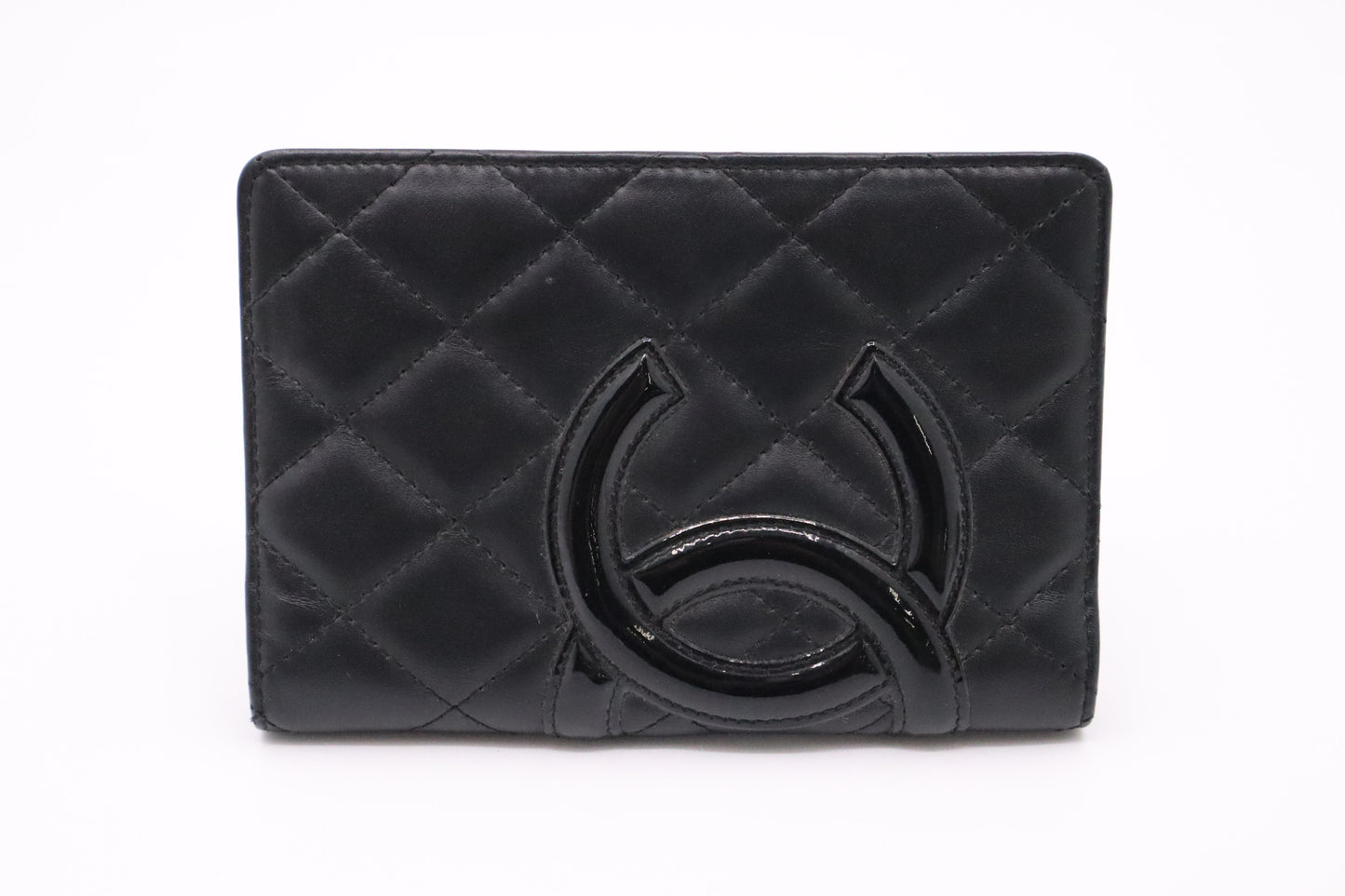 Chanel Cambon Passport Case in Black Leather