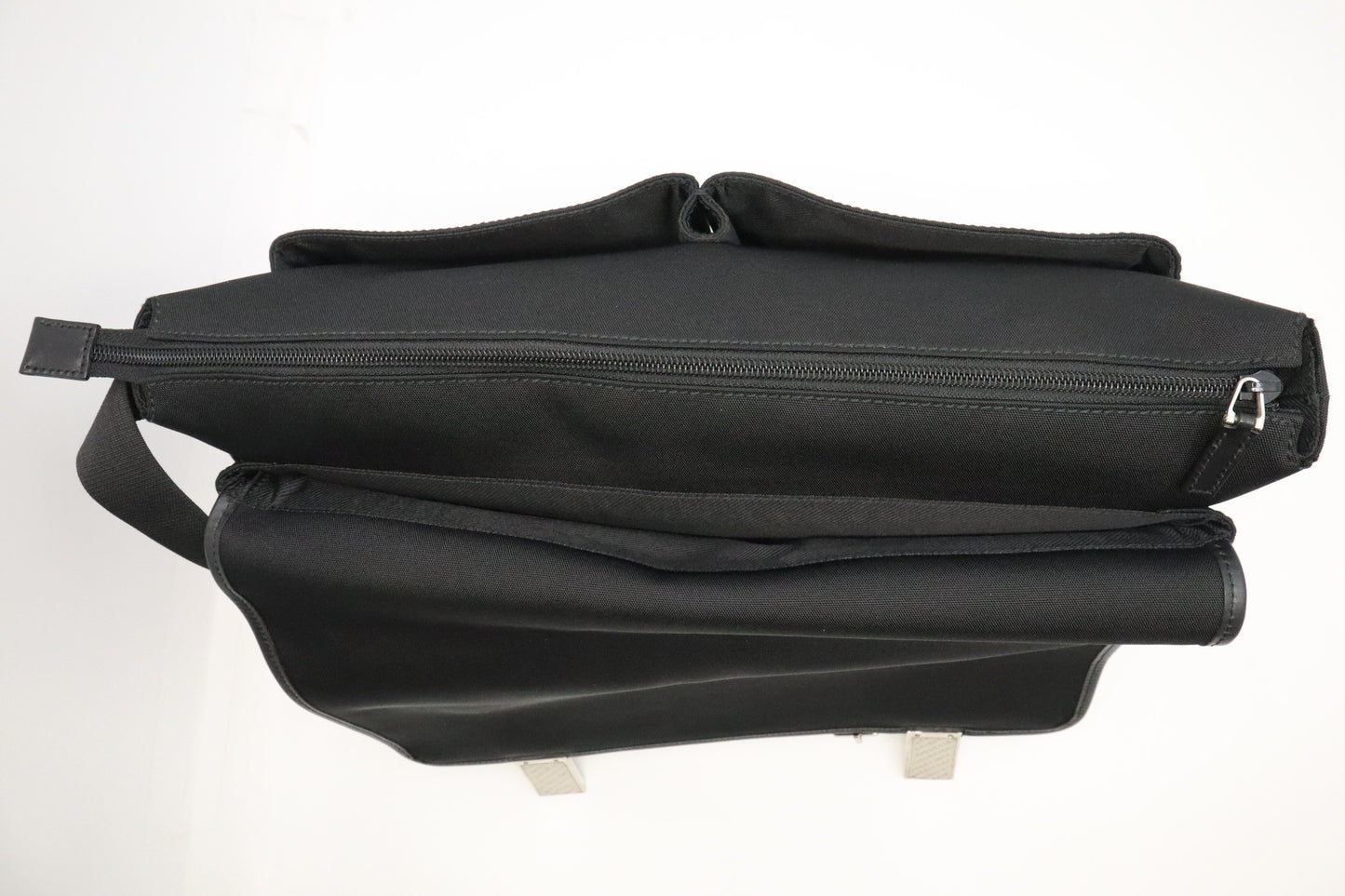 GG Messenger Bag in Black Cotton