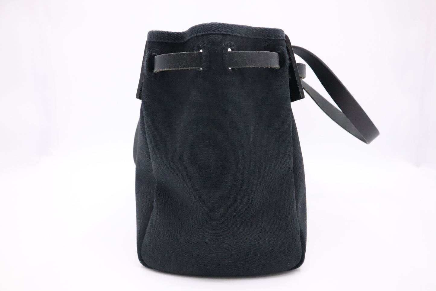Hermes Herbag Cabas 50 in Black Canvas
