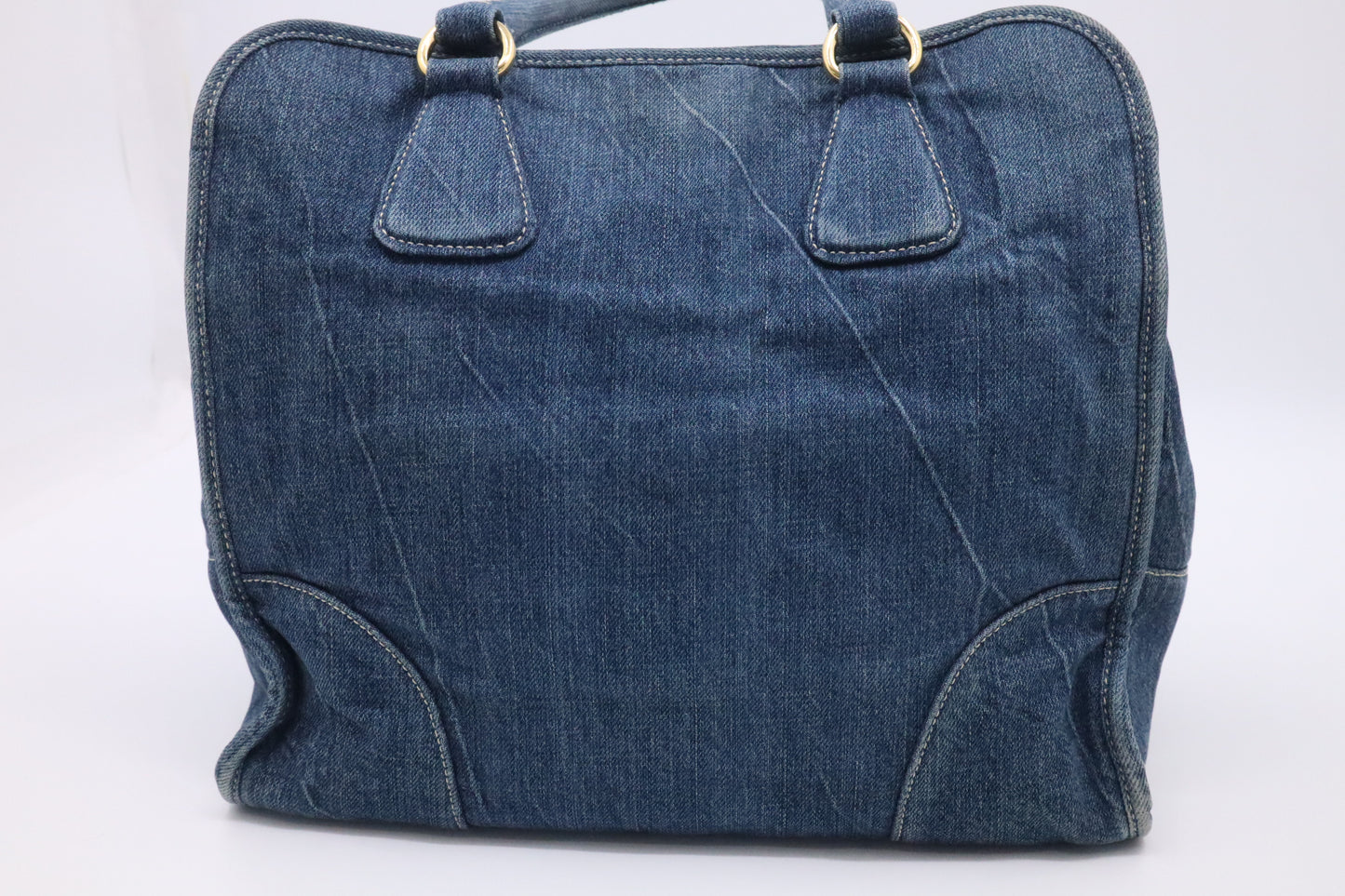 Prada 2-Way Bag in Blue Denim Canvas