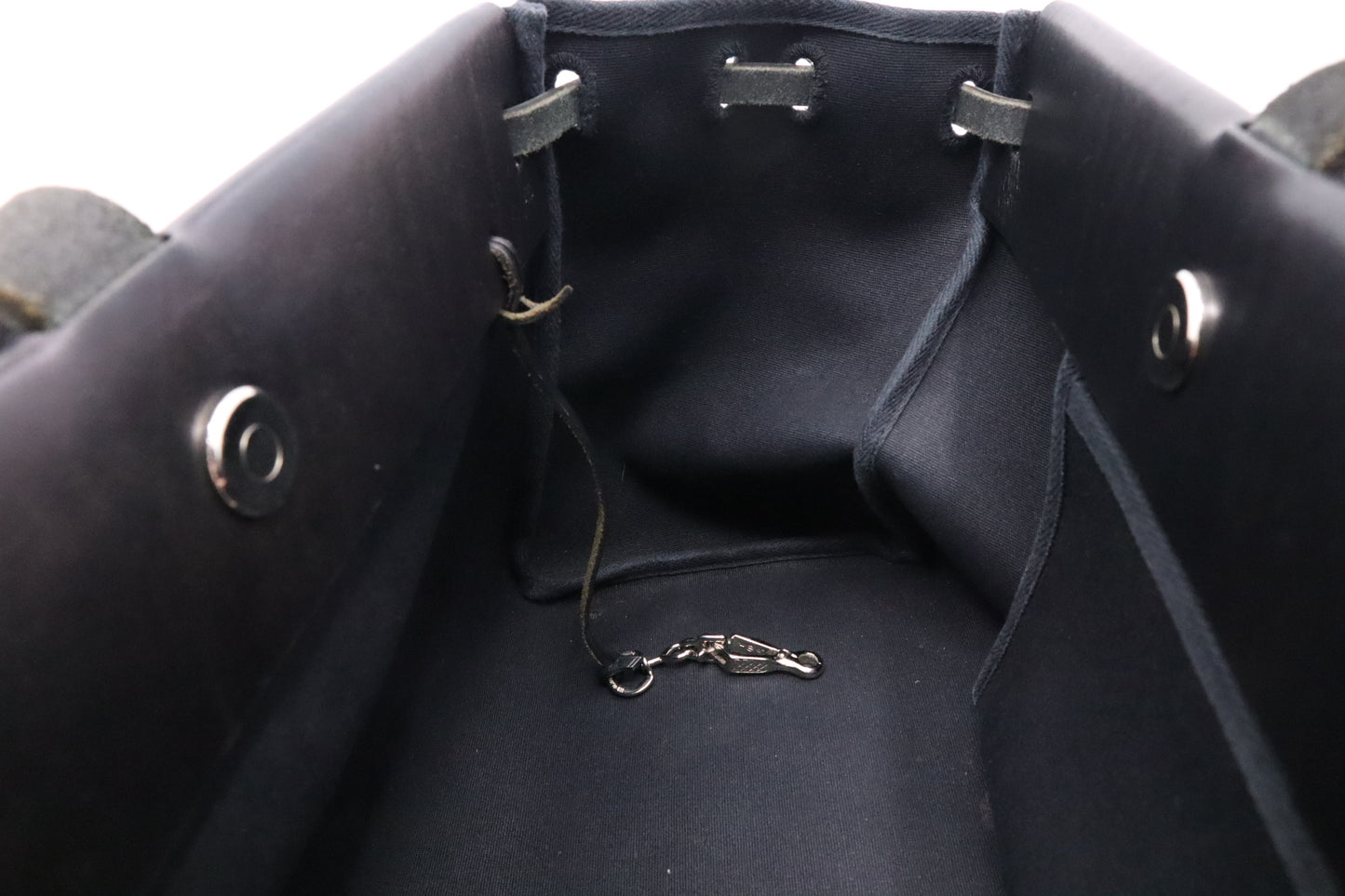 Hermes Herbag Cabas 50 in Black Canvas