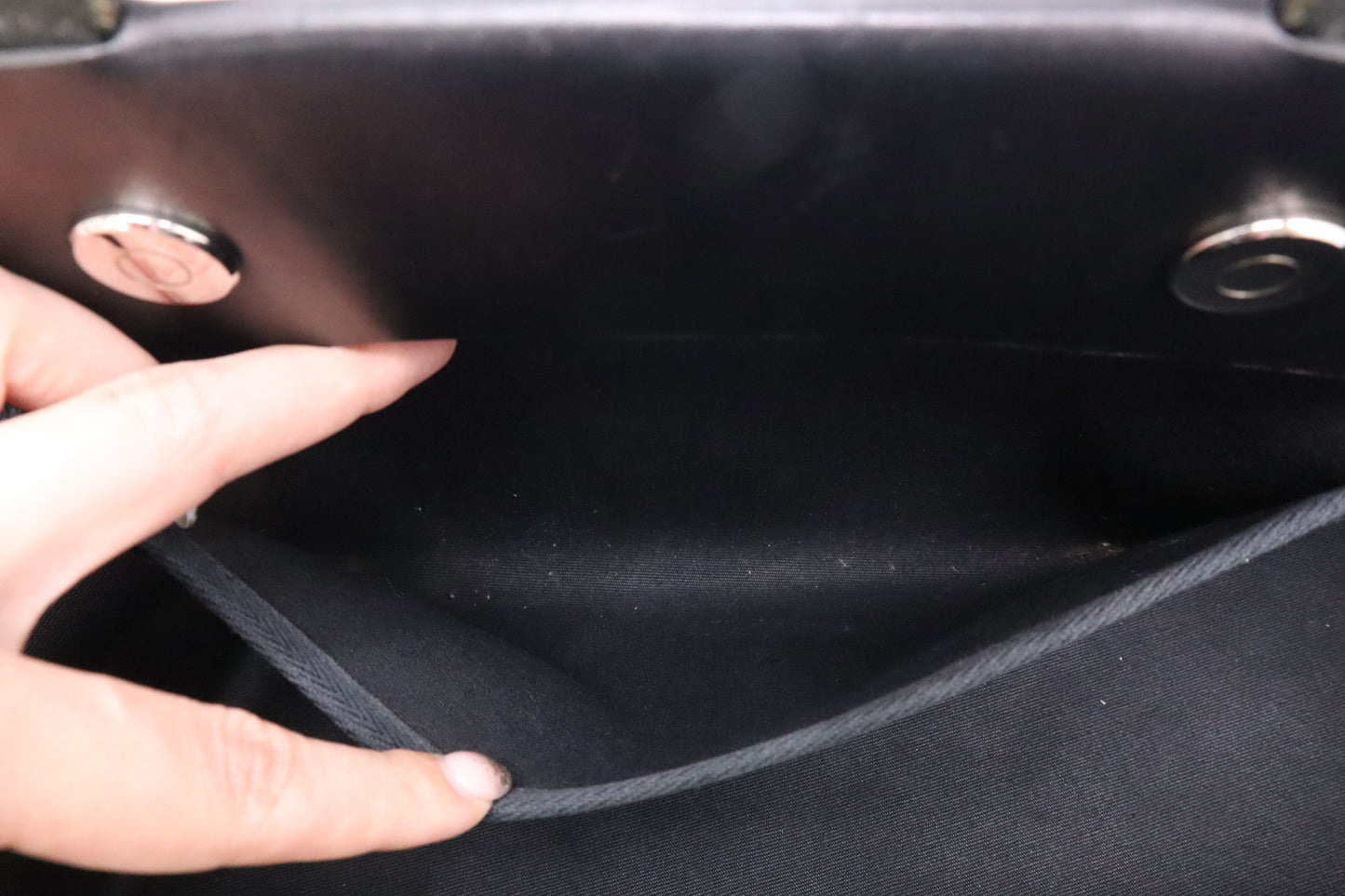 Hermes Herbag Cabas 50 in Black Canvas