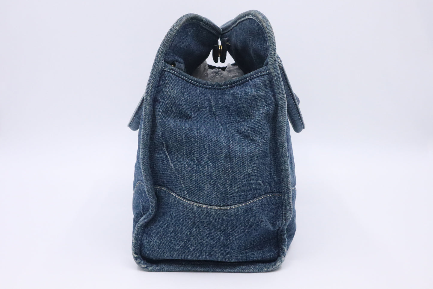 Prada 2-Way Bag in Blue Denim Canvas
