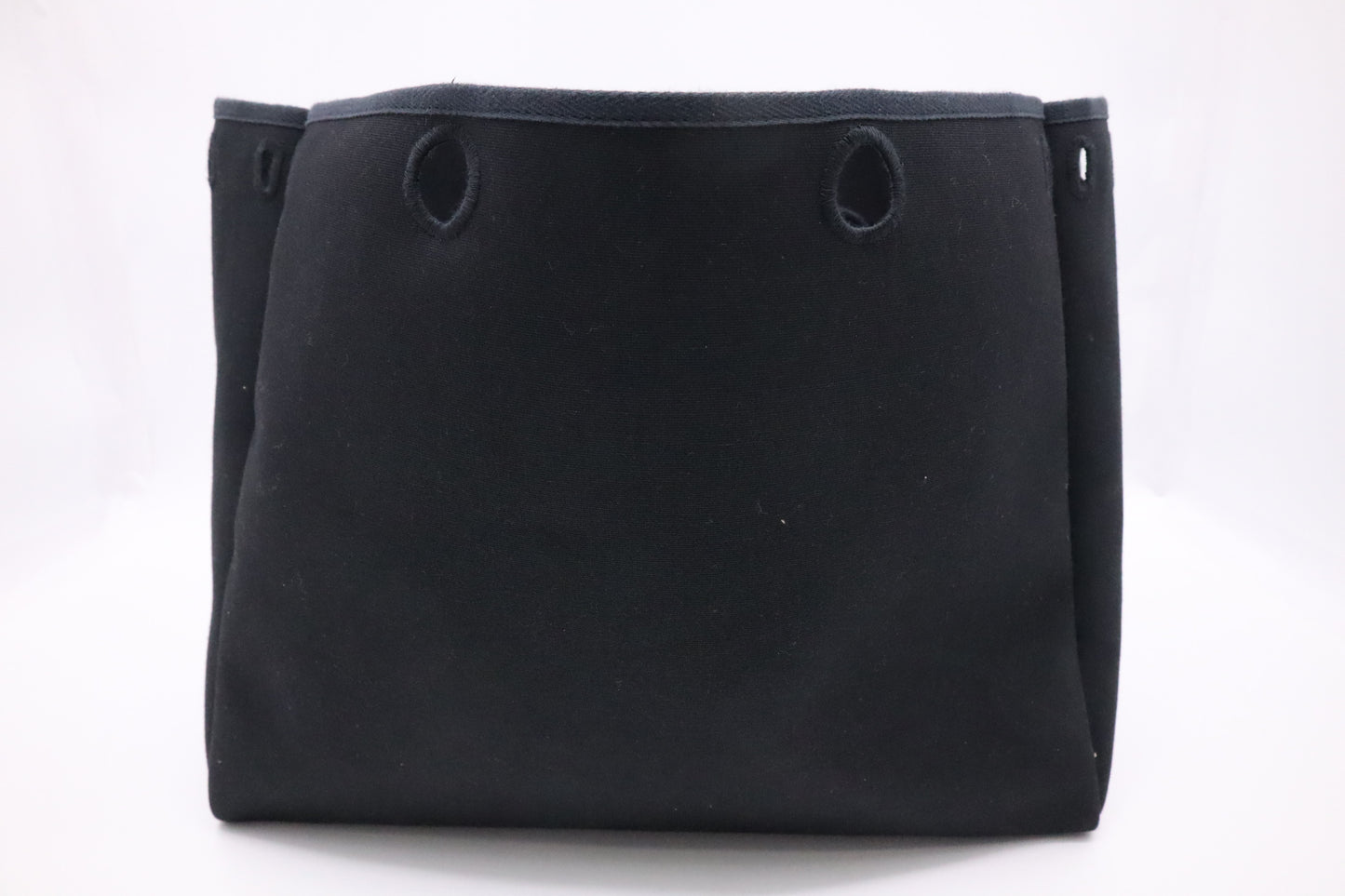 Hermes Herbag Cabas 50 in Black Canvas