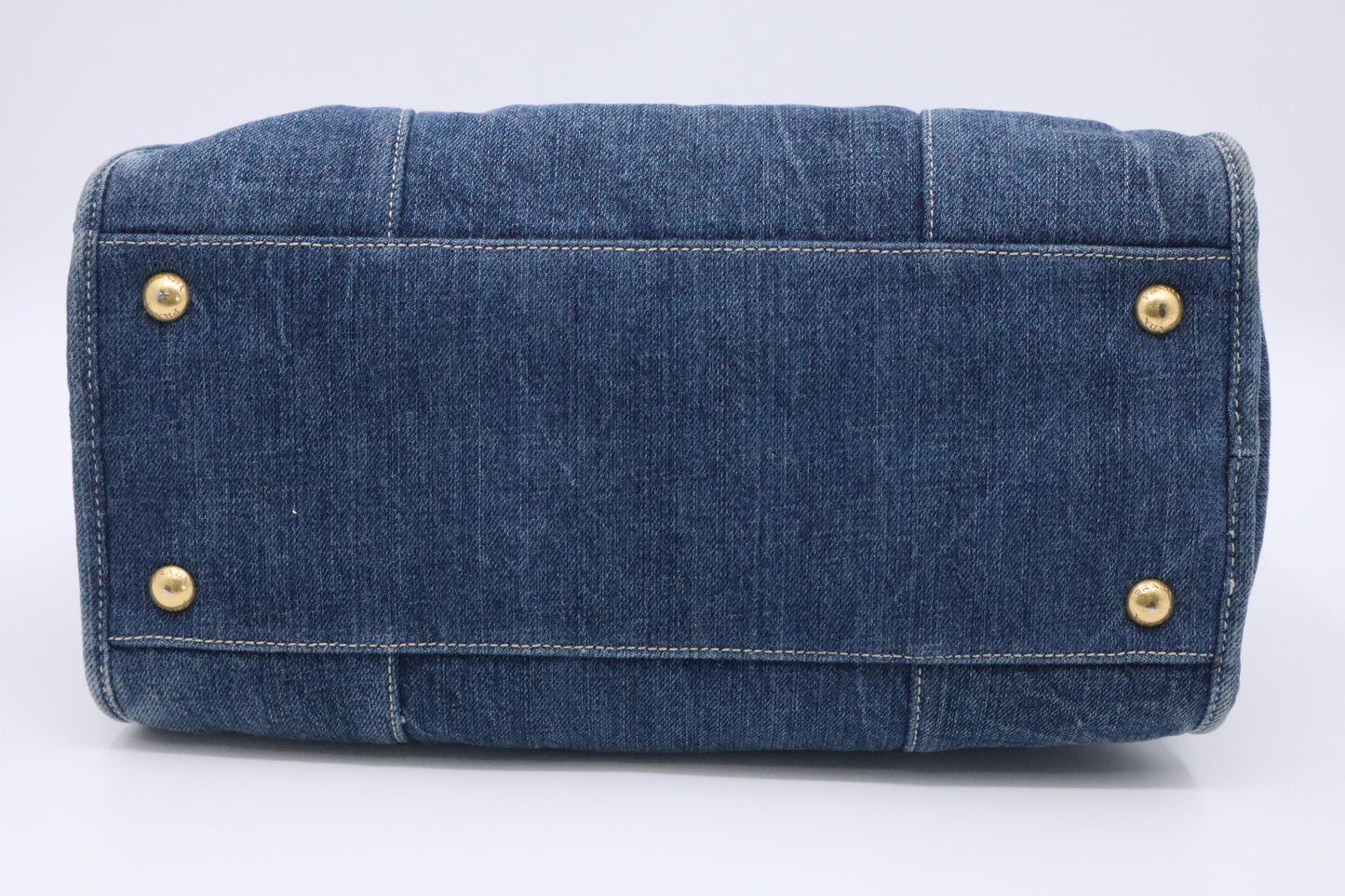 Prada 2-Way Bag in Blue Denim Canvas