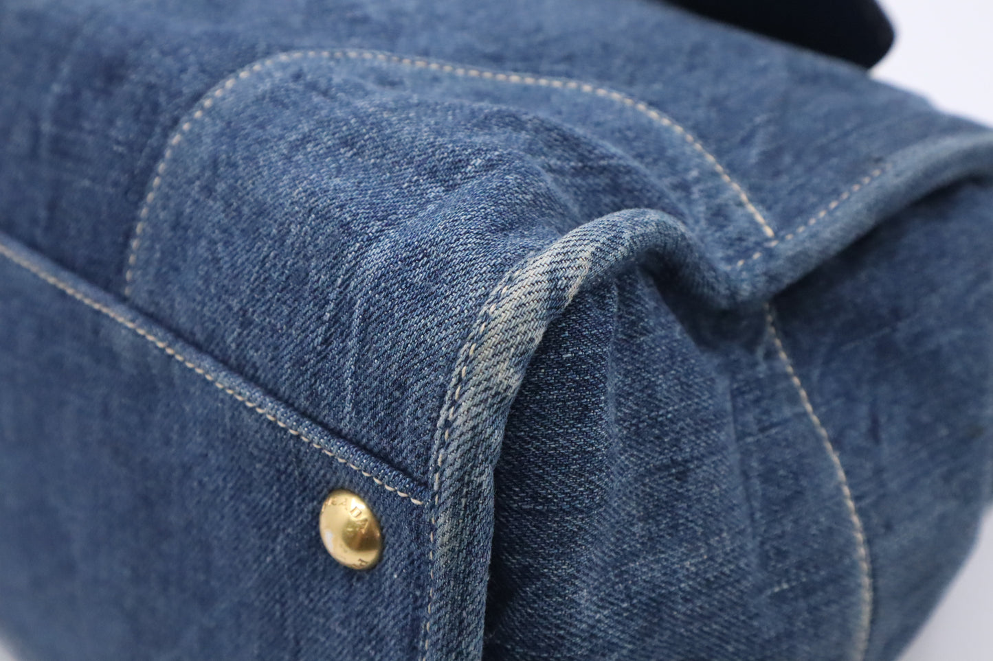 Prada 2-Way Bag in Blue Denim Canvas