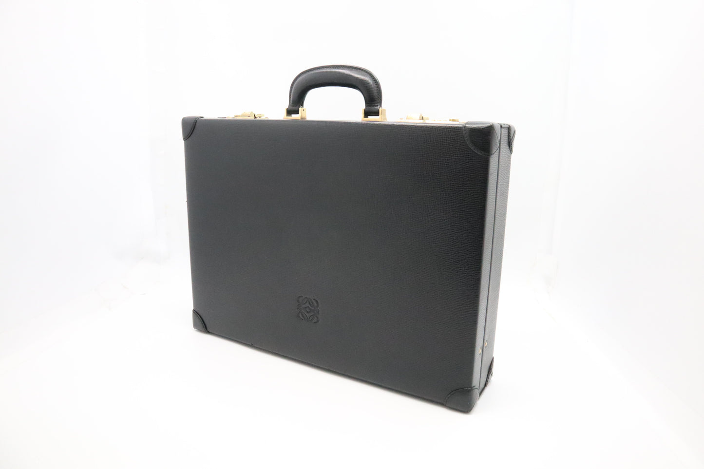 Loewe Briefcase in Black Leather