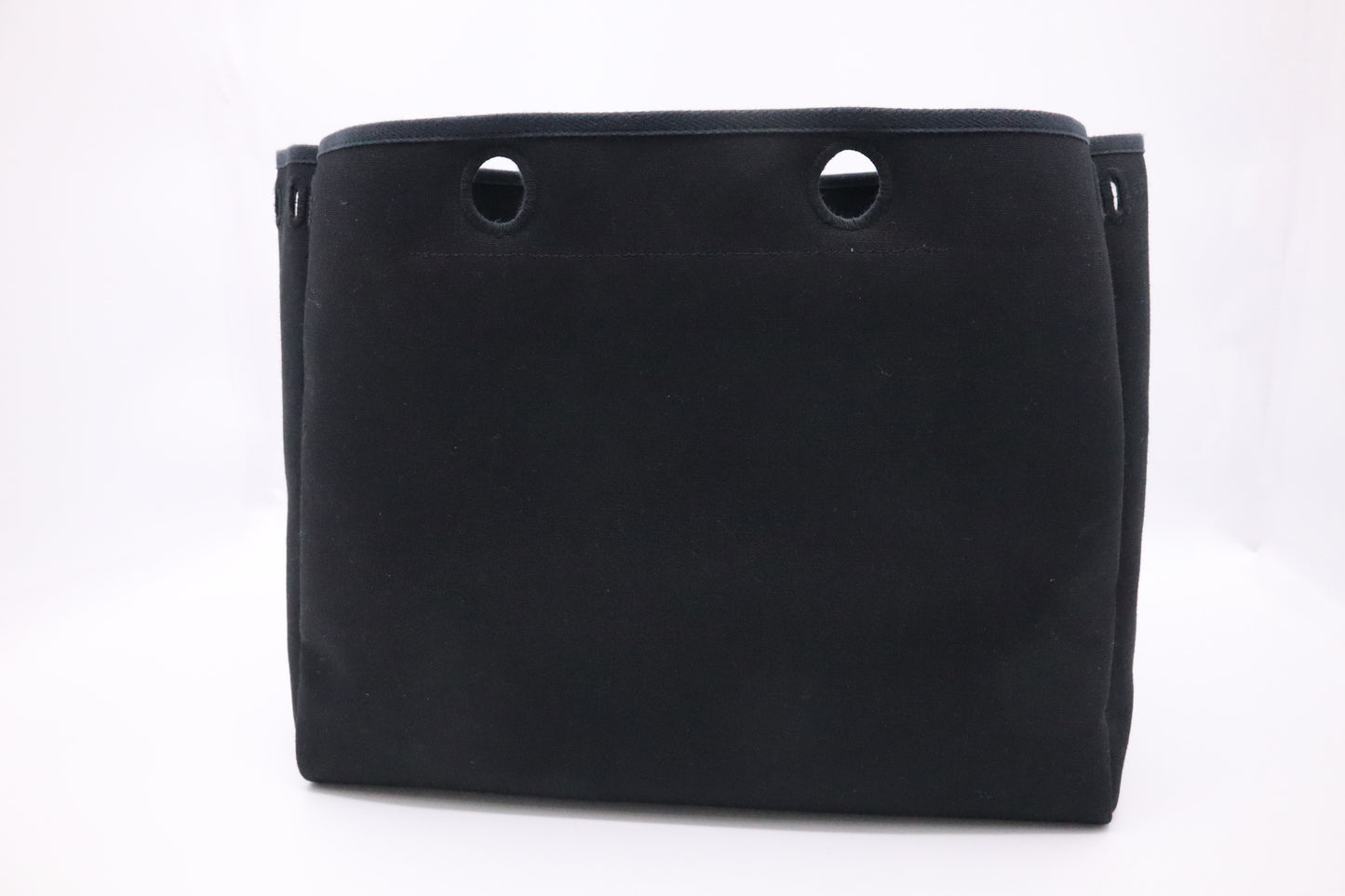 Hermes Herbag Cabas 50 in Black Canvas