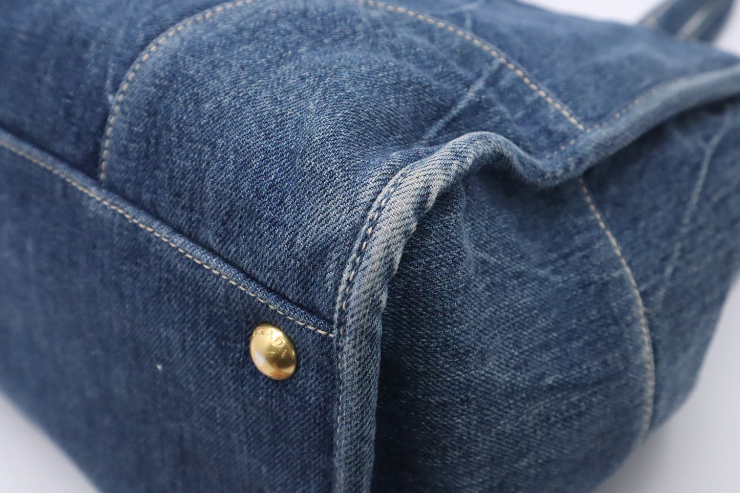 Prada 2-Way Bag in Blue Denim Canvas