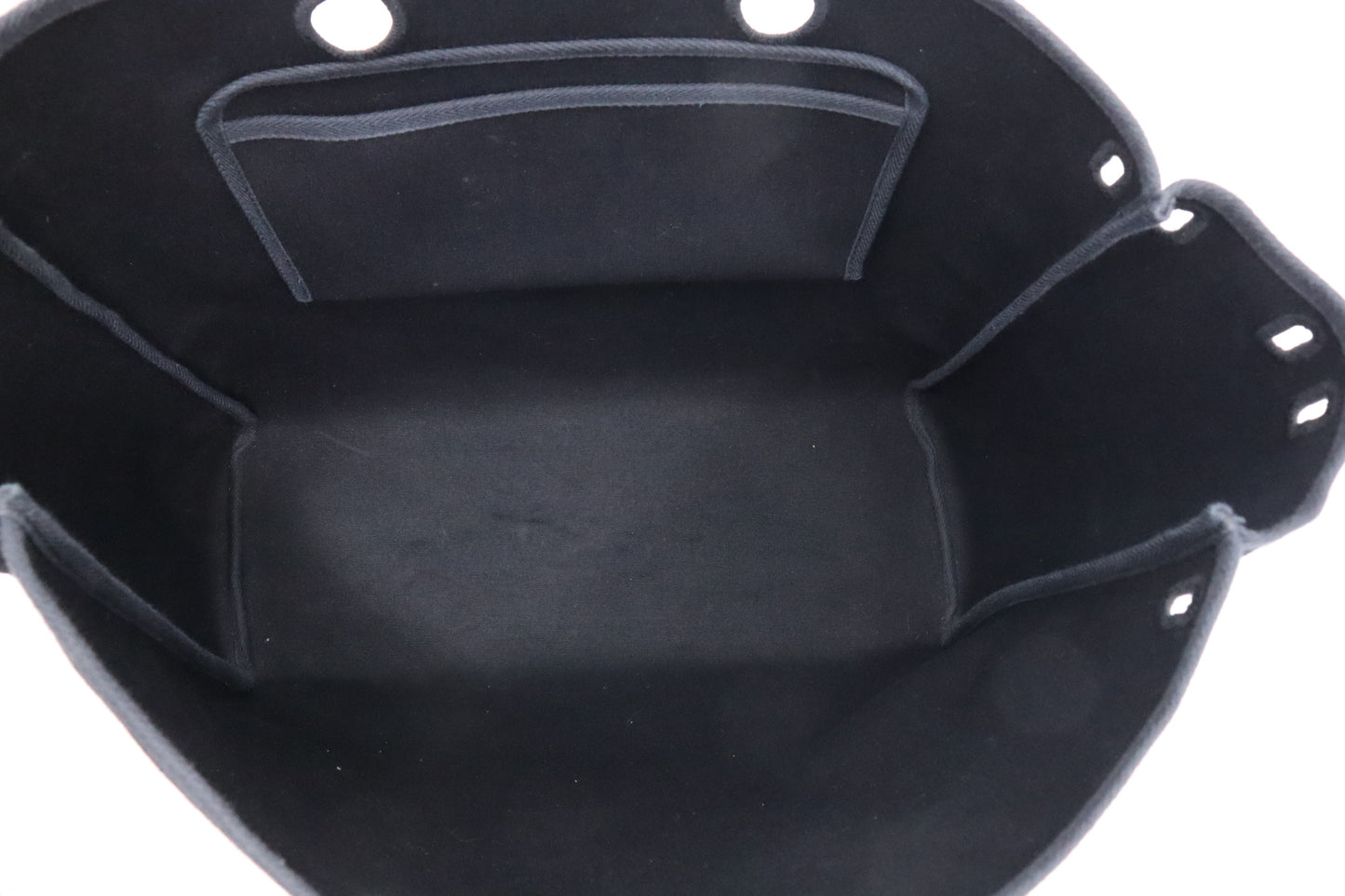 Hermes Herbag Cabas 50 in Black Canvas