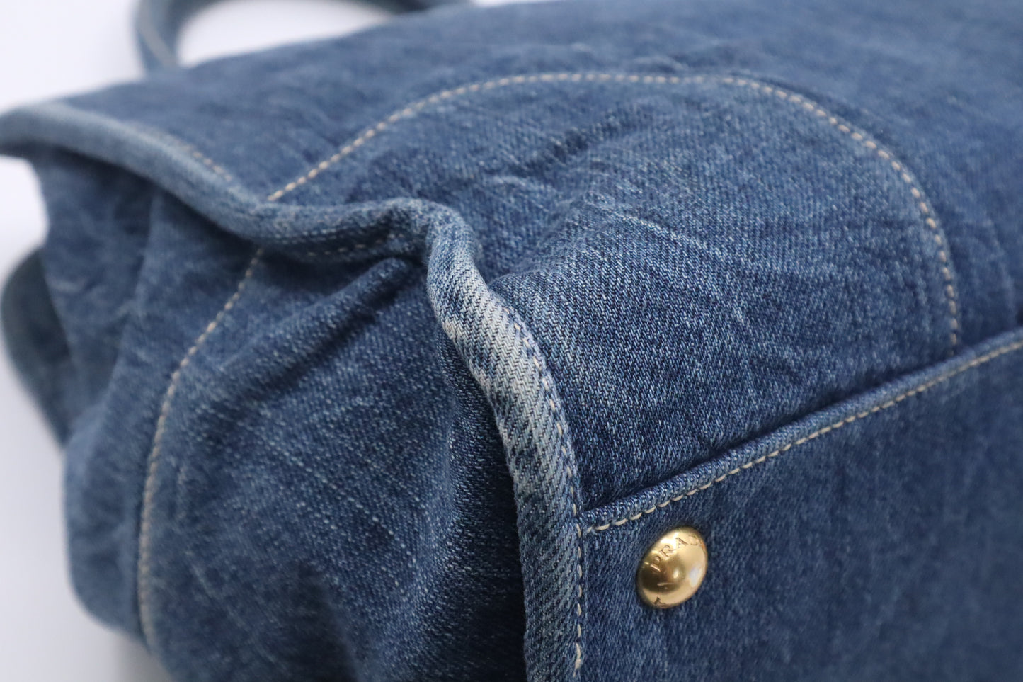 Prada 2-Way Bag in Blue Denim Canvas