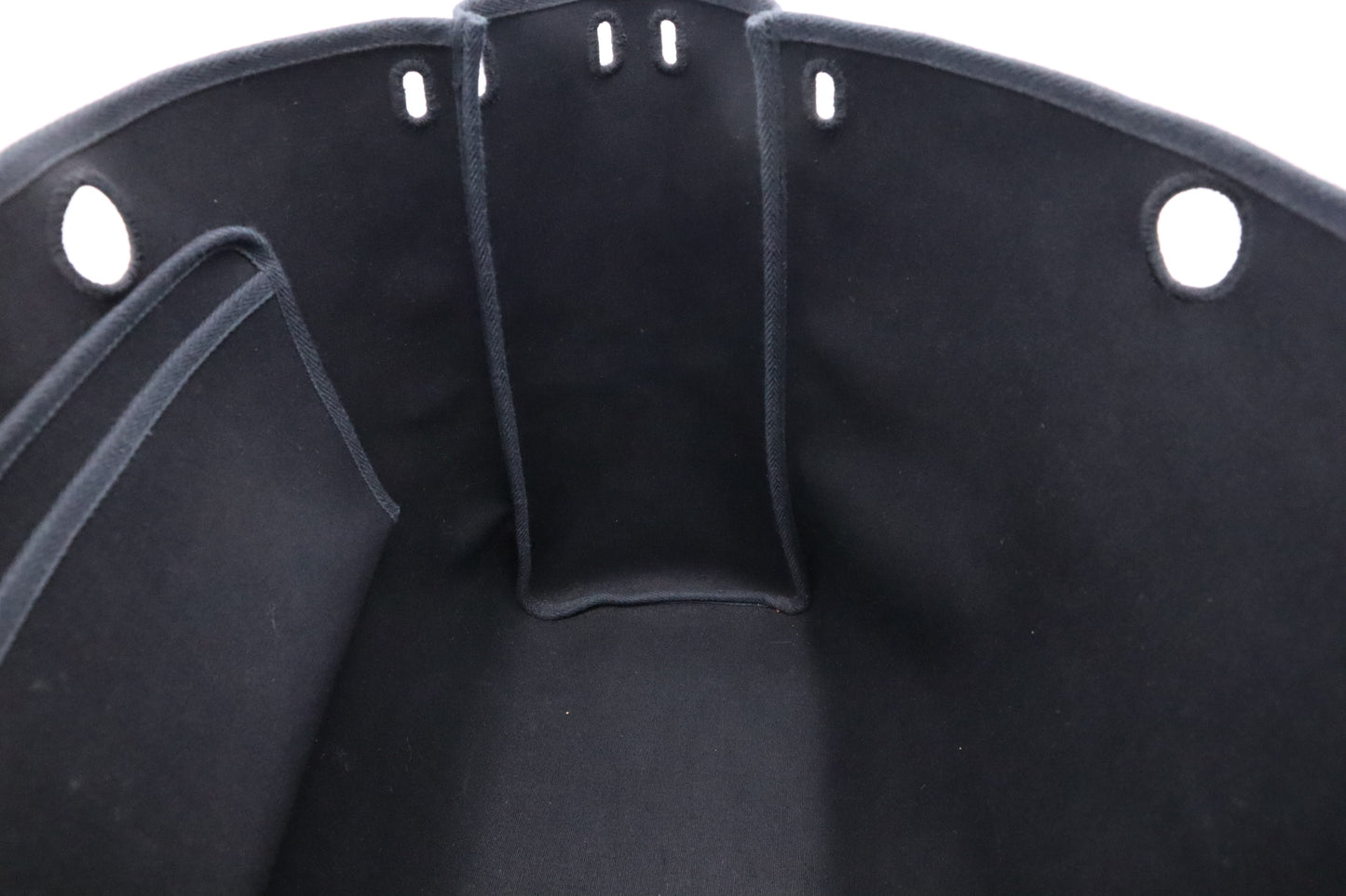 Hermes Herbag Cabas 50 in Black Canvas