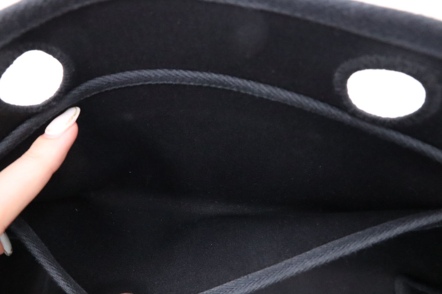 Hermes Herbag Cabas 50 in Black Canvas