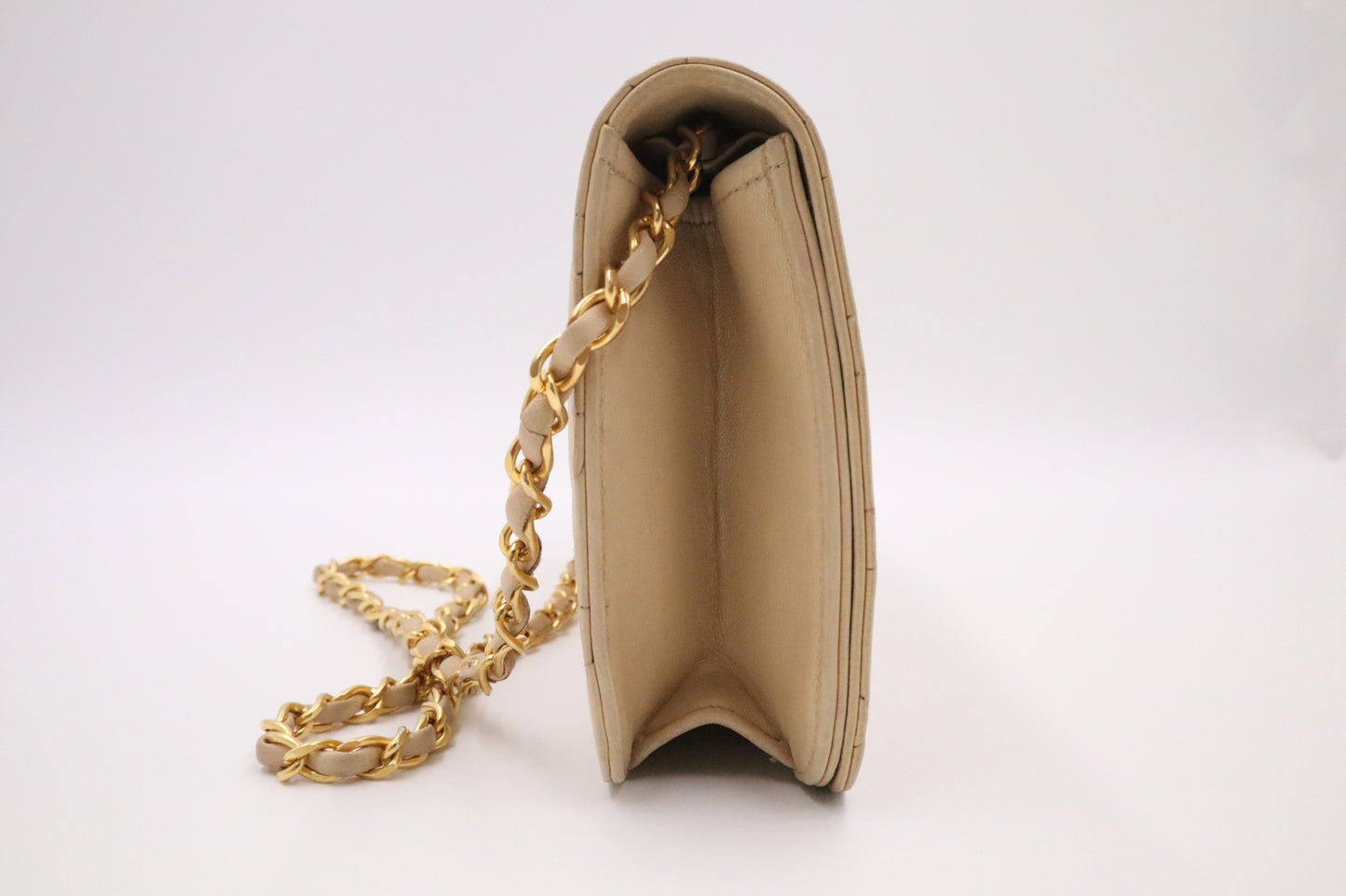 Chanel Full Flap in Beige Leather