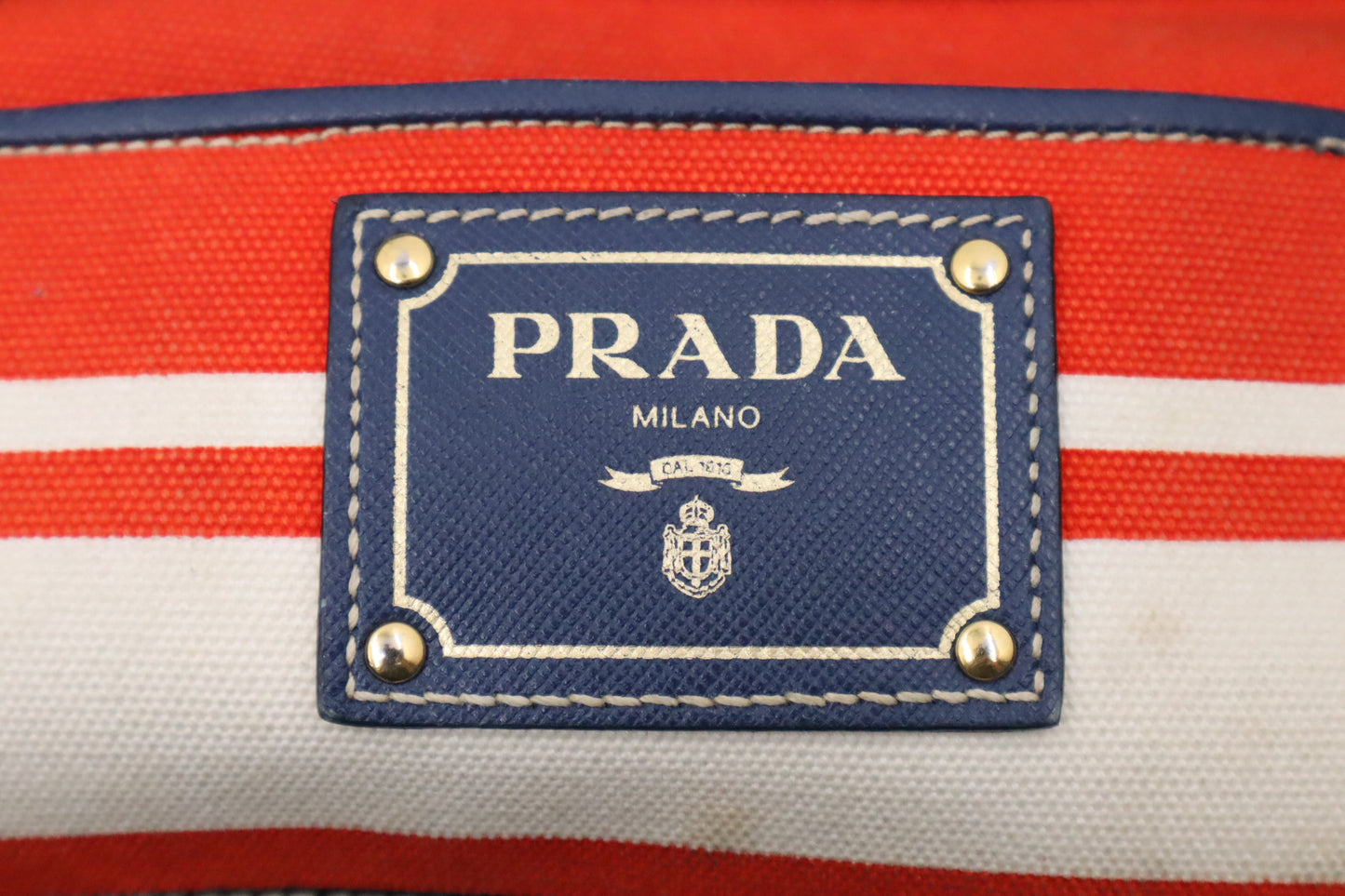 Prada 2-Way Bag in Blue Denim Canvas