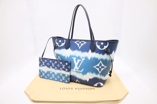 Neverfull MM in Blue Escale Monogram Canvas
