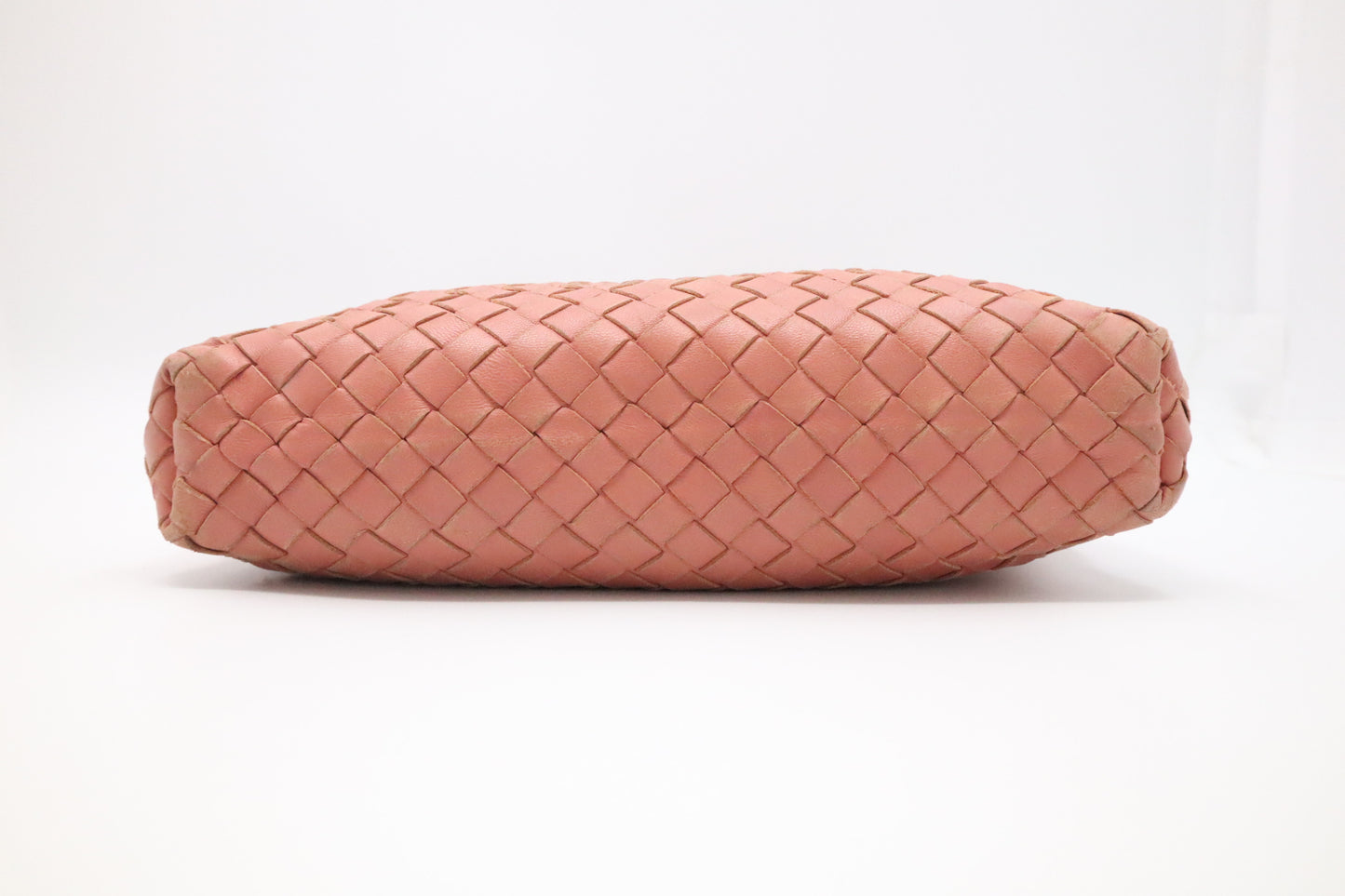 Bottega Veneta Crossbody in Salmon Pink Intrecciato Leather