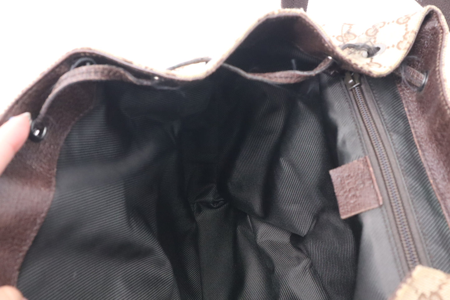 Gucci Backpack in Brown GG Canvas