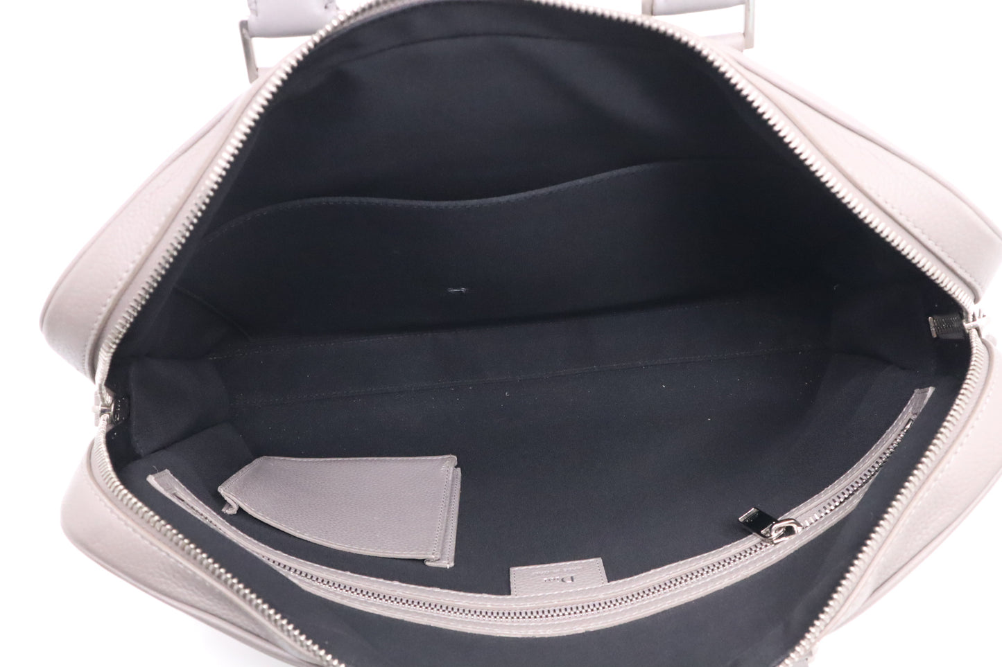 Dior Atelier Business Bag in Grey Leather