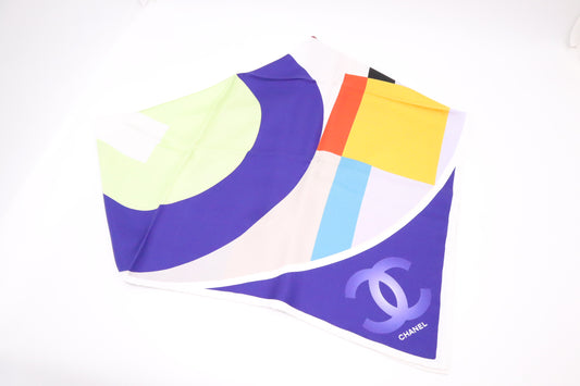 Chanel Scarf in Multicolor Silk