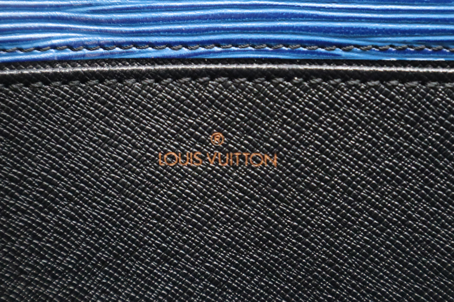Louis Vuitton Iena Clutch in Blue Epi Leather