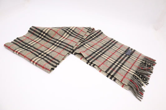 Burberry Scarf in Gray Lambswool
