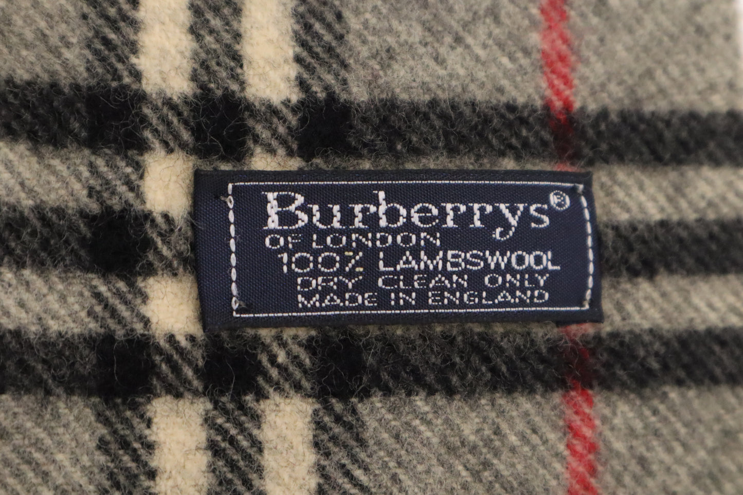 Burberry Scarf in Gray Lambswool