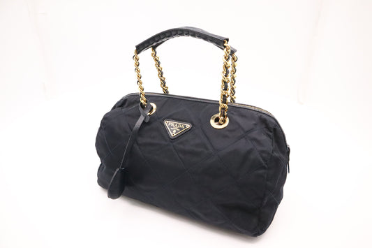 Prada Handbag in Navy Blue Nylon
