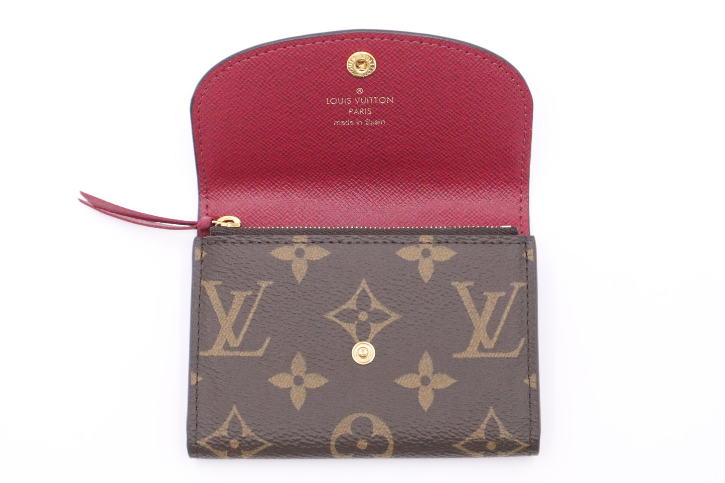 Louis Vuitton Rosalie Coin Purse in Monogram Canvas and Fuchsia Canvas