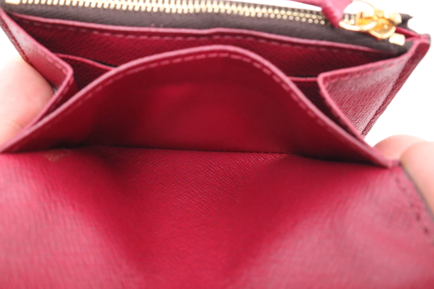 Louis Vuitton Rosalie Coin Purse in Monogram Canvas and Fuchsia Canvas