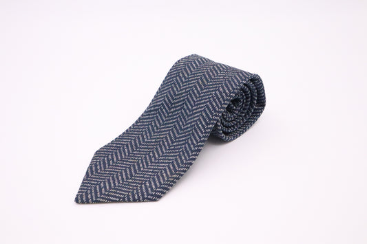 Hermes Necktie in Navy Silk