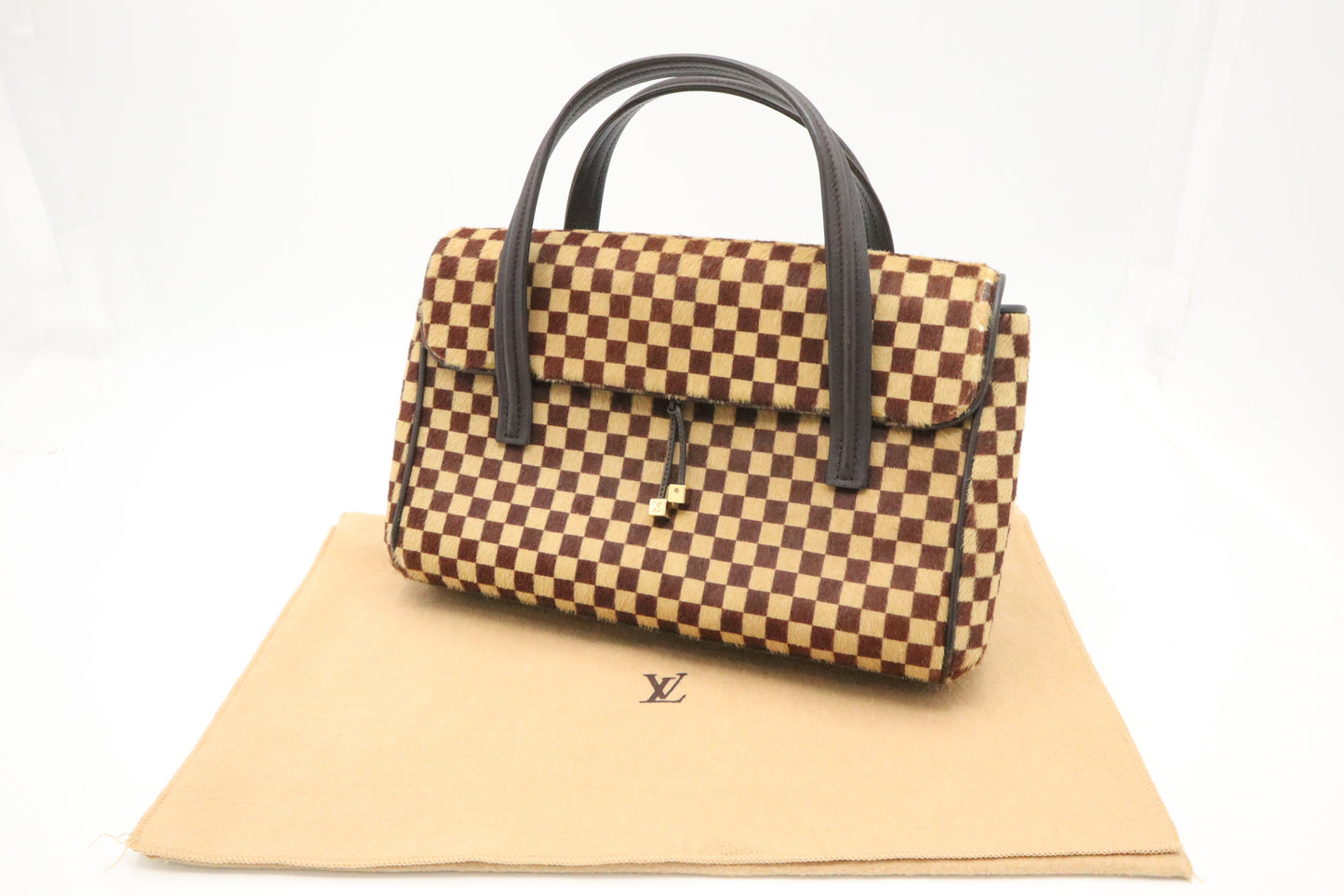 Louis Vuitton Lion Handbag in Damier Sauvage