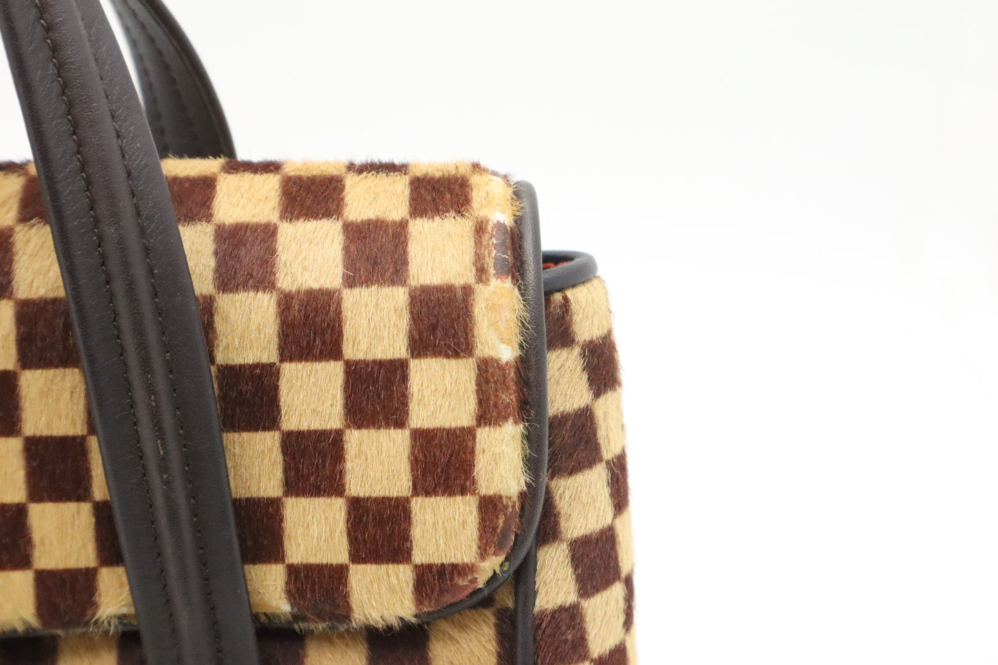 Louis Vuitton Lion Handbag in Damier Sauvage