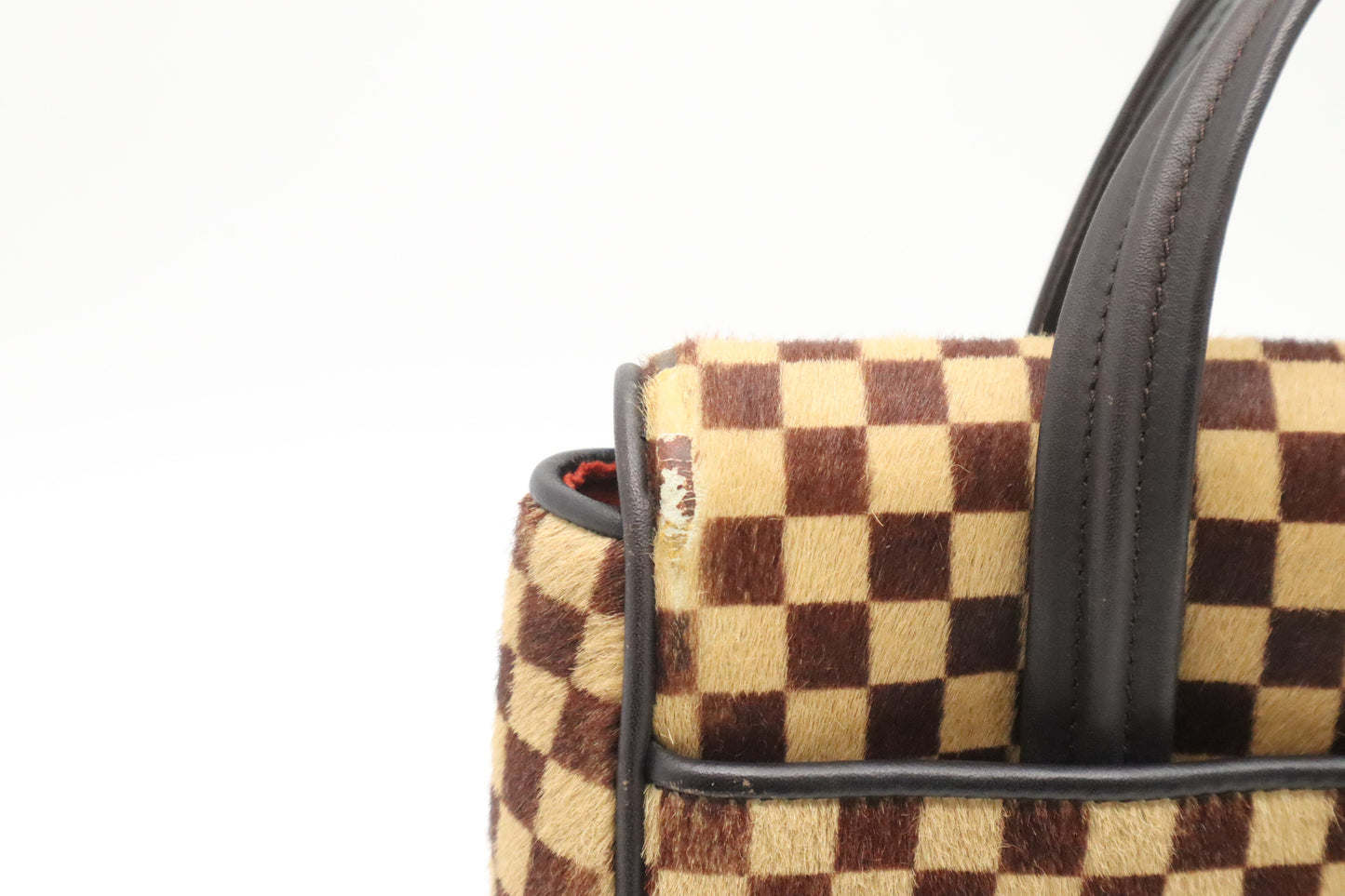 Louis Vuitton Lion Handbag in Damier Sauvage